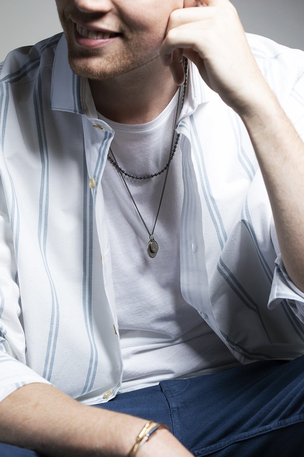 M. COHEN-Tahitian Pearl Agora Bracelet/Necklace-SILVER