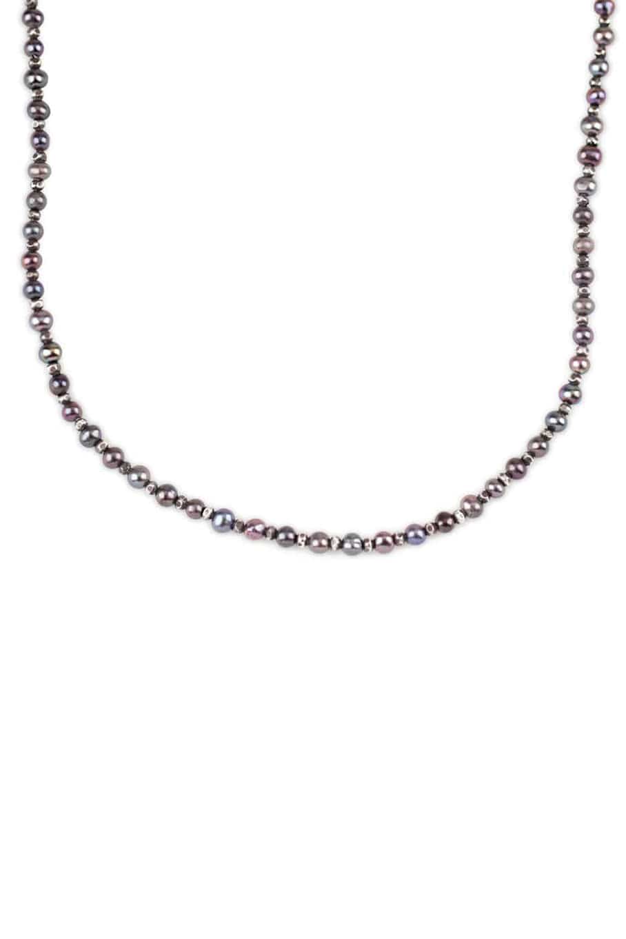 M. COHEN-Tahitian Pearl Agora Bracelet/Necklace-SILVER