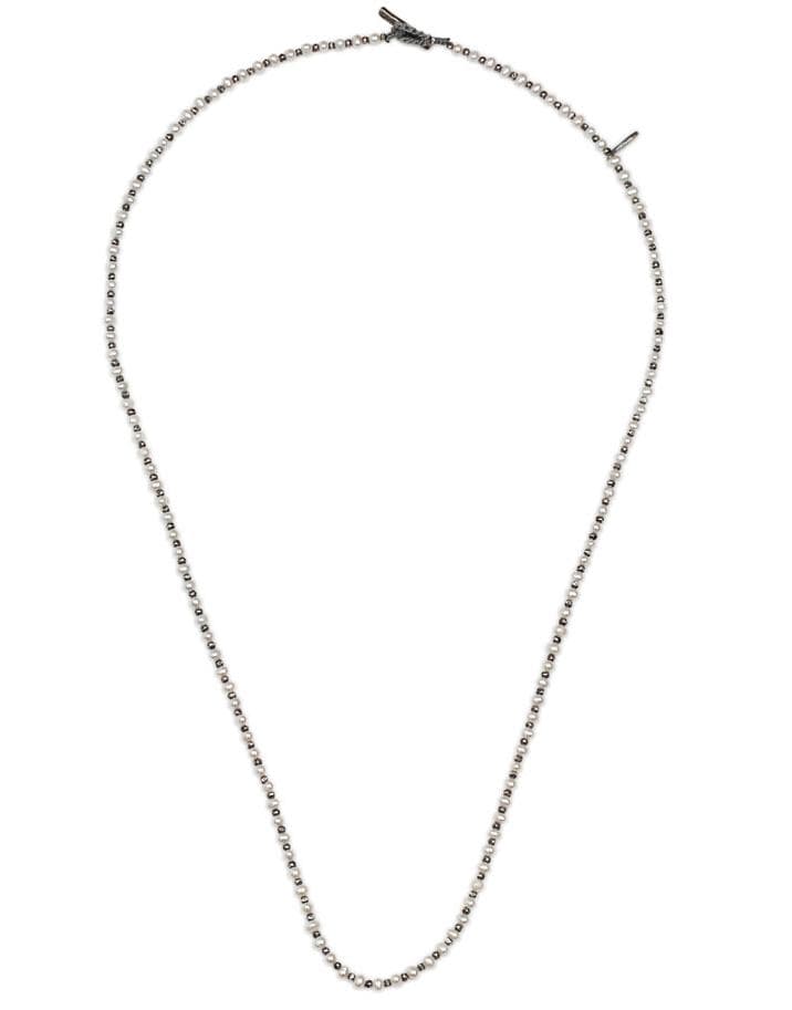 M. COHEN-White Pearl Agora Bracelet/Necklace-SILVER