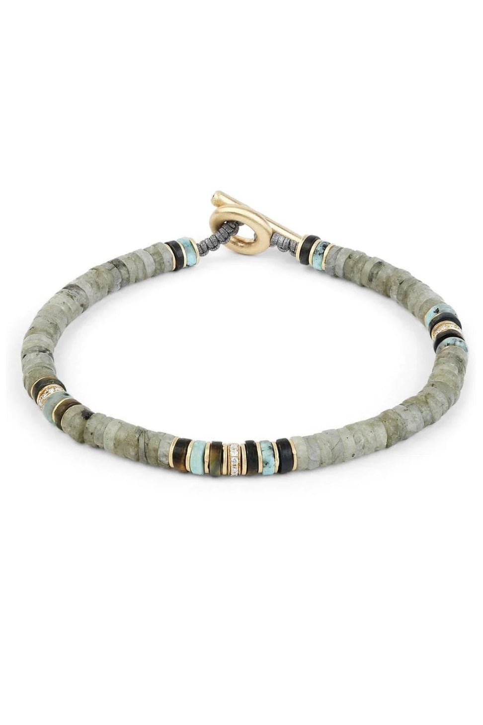 M. COHEN-Labradorite Mix Gemstones Bracelet-YELLOW GOLD