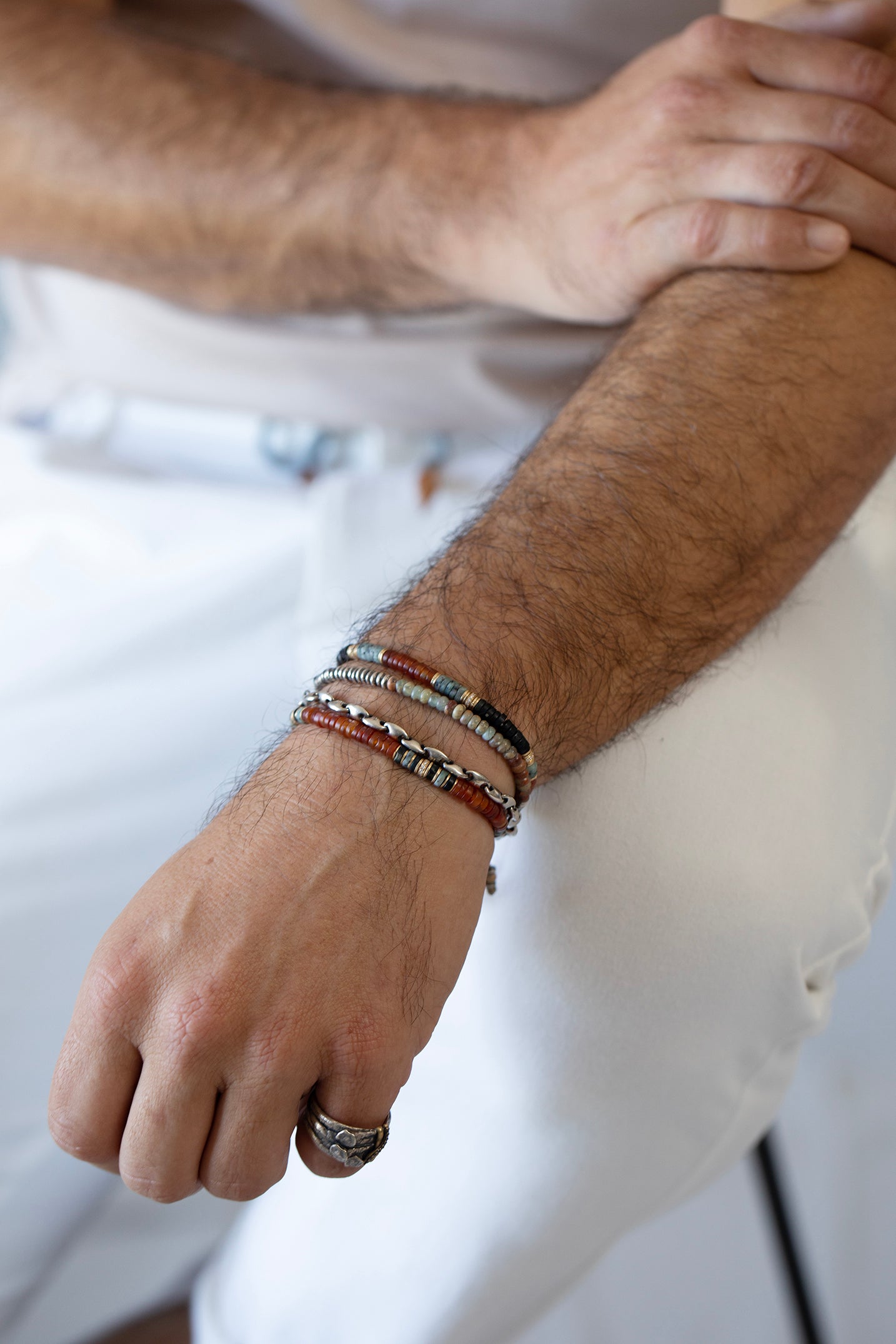 M. COHEN-Turquoise Golden Touch Bracelet-YELLOW GOLD