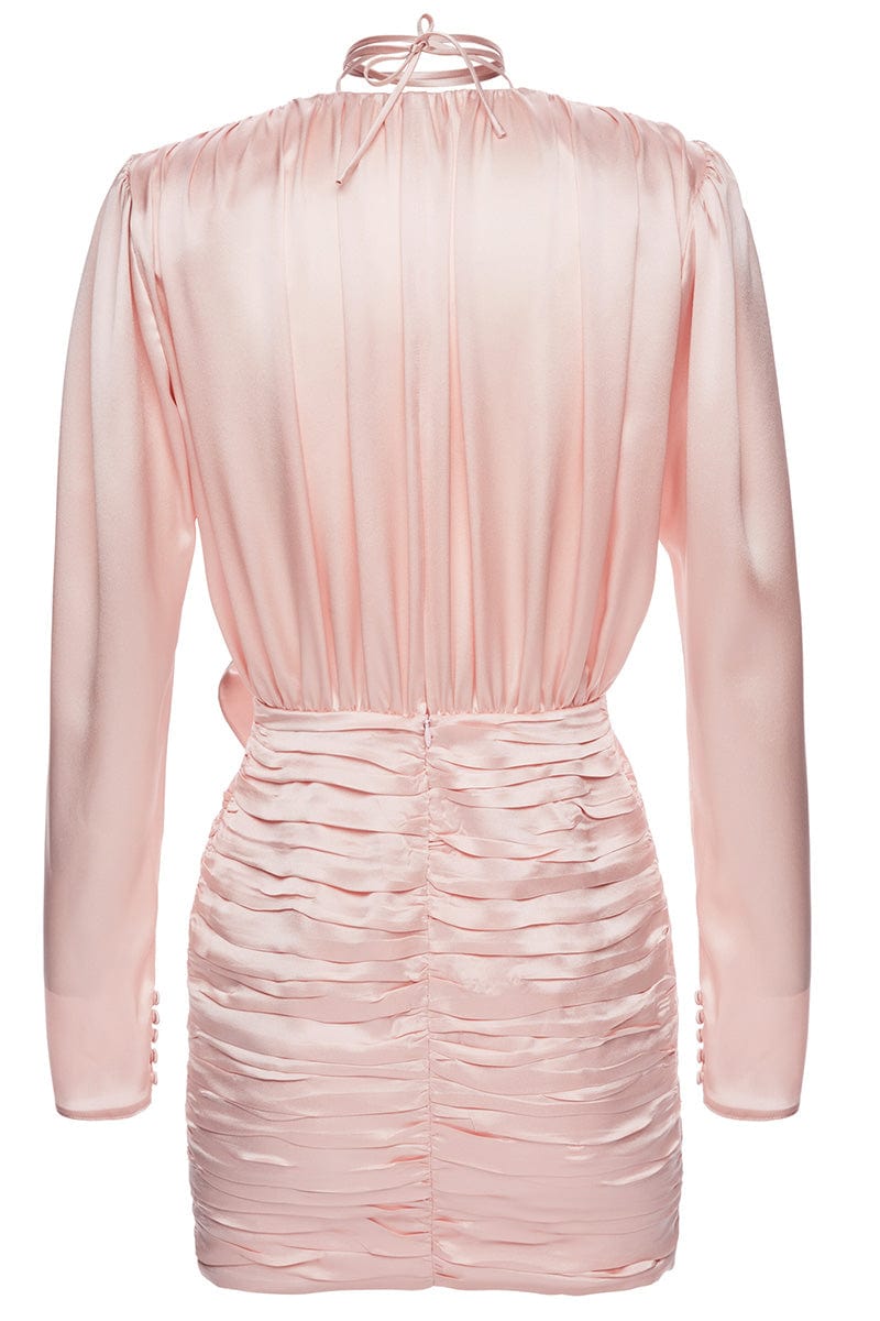 MAGDA BUTRYM-Mini Dress With Rose On Waist-