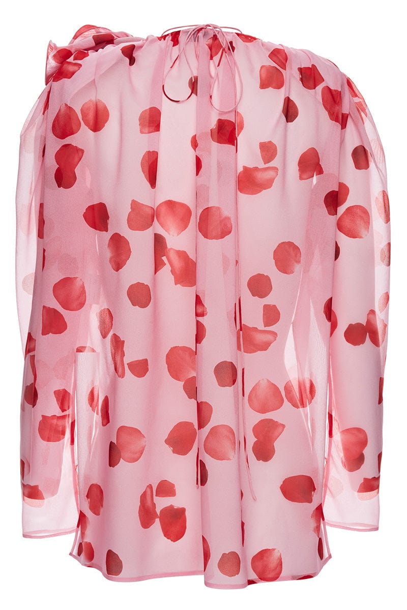 MAGDA BUTRYM-Long Sleeve Blouse With Large Rose Shoulder-