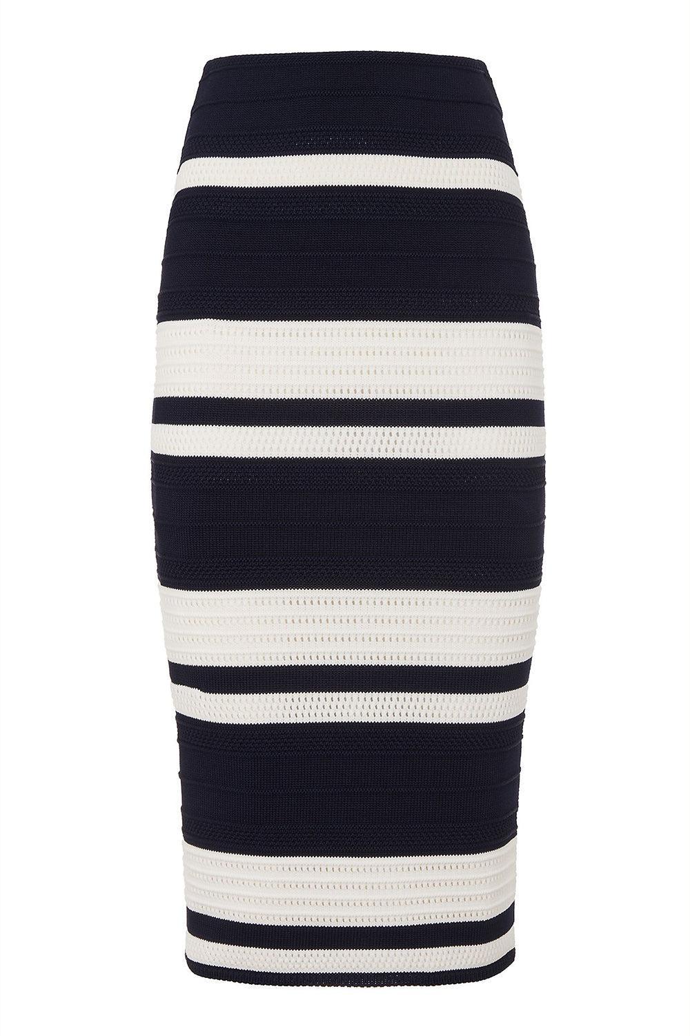 Ferris Pencil Skirt-STRIPE-XS-CLOTHINGSKIRTMIDI-RALPH LAUREN
