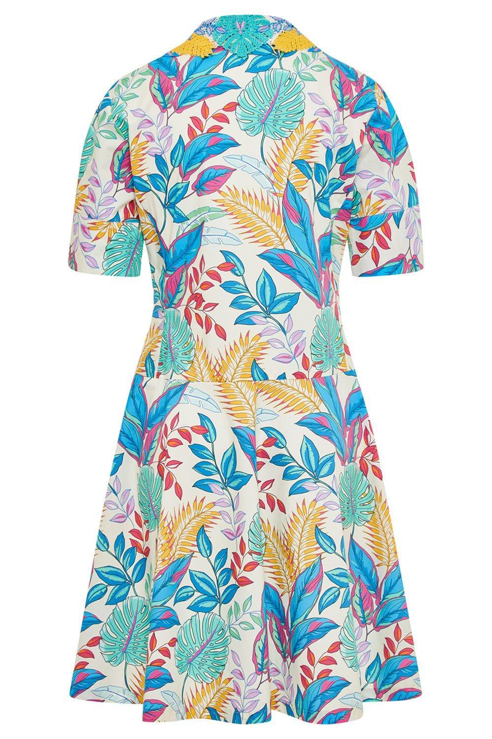 MAISON COMMON-Palm Print Dress-
