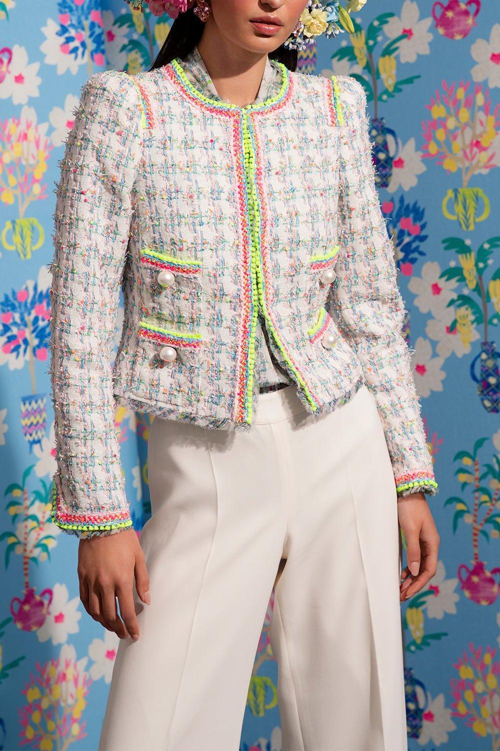 MAISON COMMON-Neon Trim Jacket-