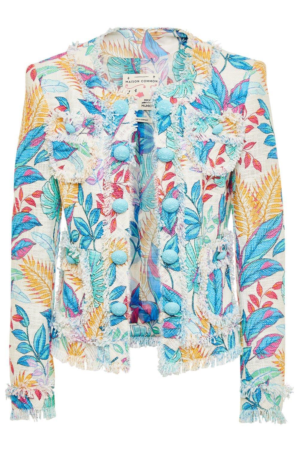 MAISON COMMON-Palm Print Jacket-