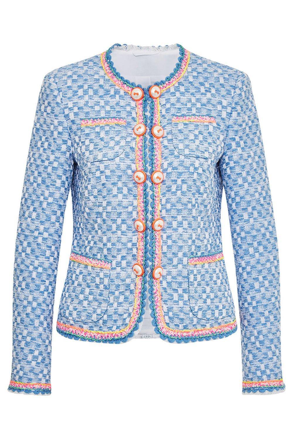 MAISON COMMON-Tweed Buttoned Jacket-