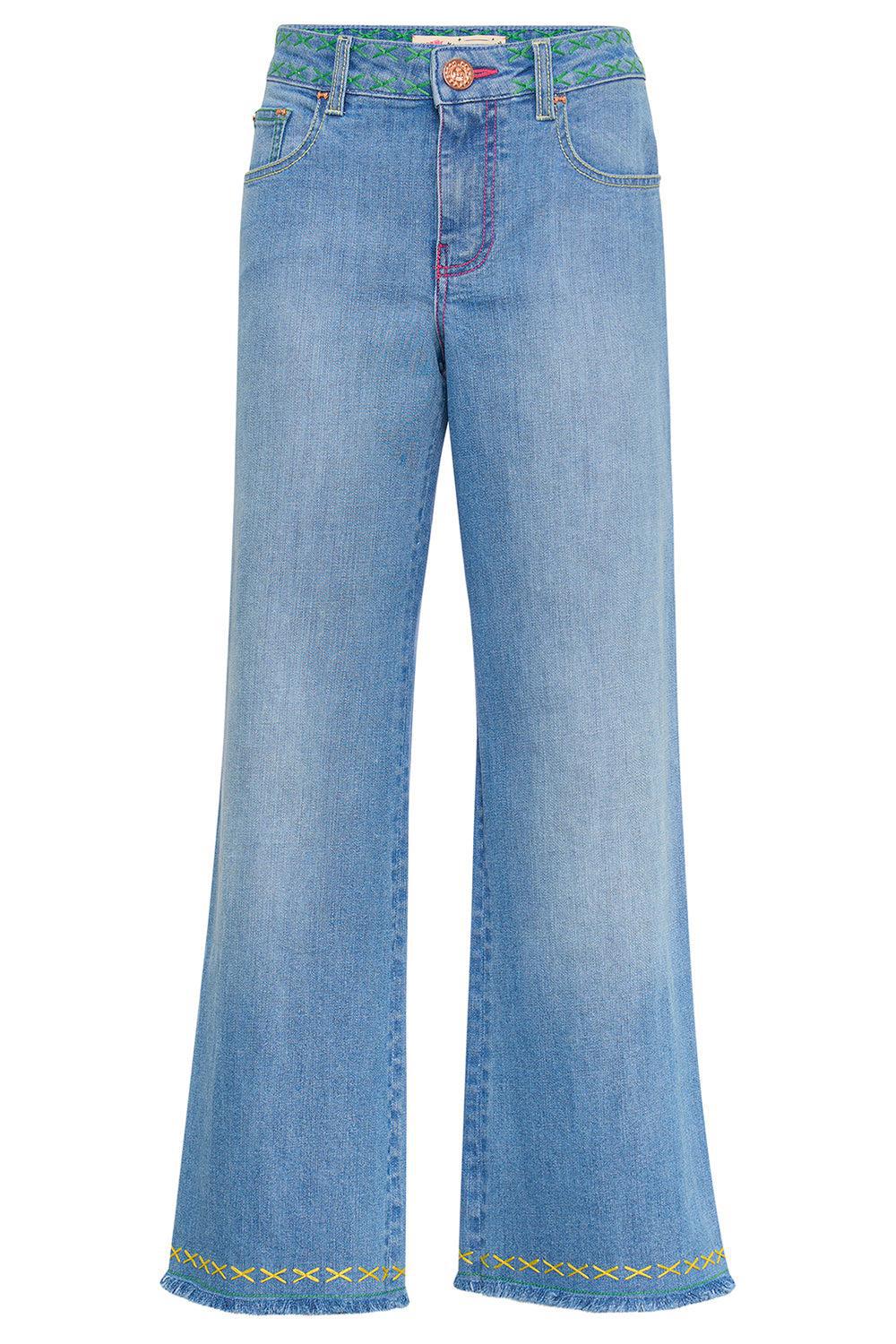 Colored Trim Jean-DENIM-34-CLOTHINGPANTDENIM-MAISON COMMON