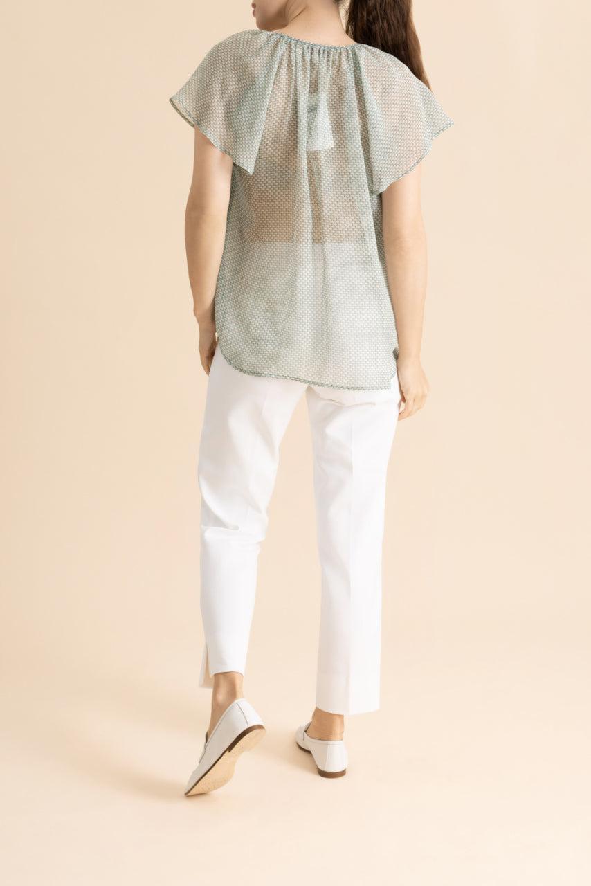 Tab Front Ankle Pant-WHITE-32-CLOTHINGPANTSLIM FIT-MAISON COMMON