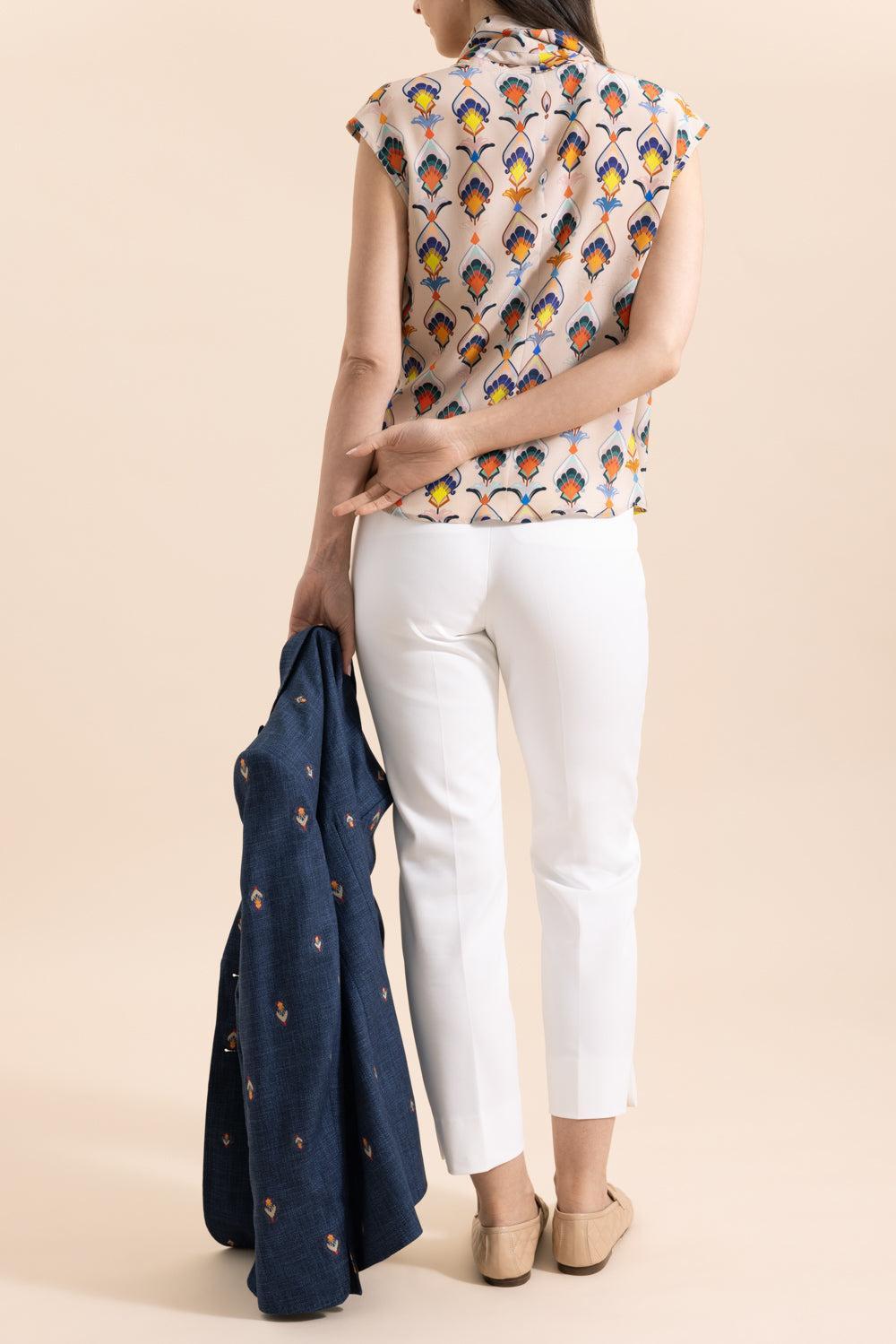 Tab Front Slim Ankle Pant - White-WHITE-32-CLOTHINGPANTSLIM FIT-MAISON COMMON
