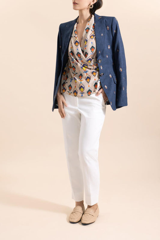 Tab Front Slim Ankle Pant - White-WHITE-32-CLOTHINGPANTSLIM FIT-MAISON COMMON