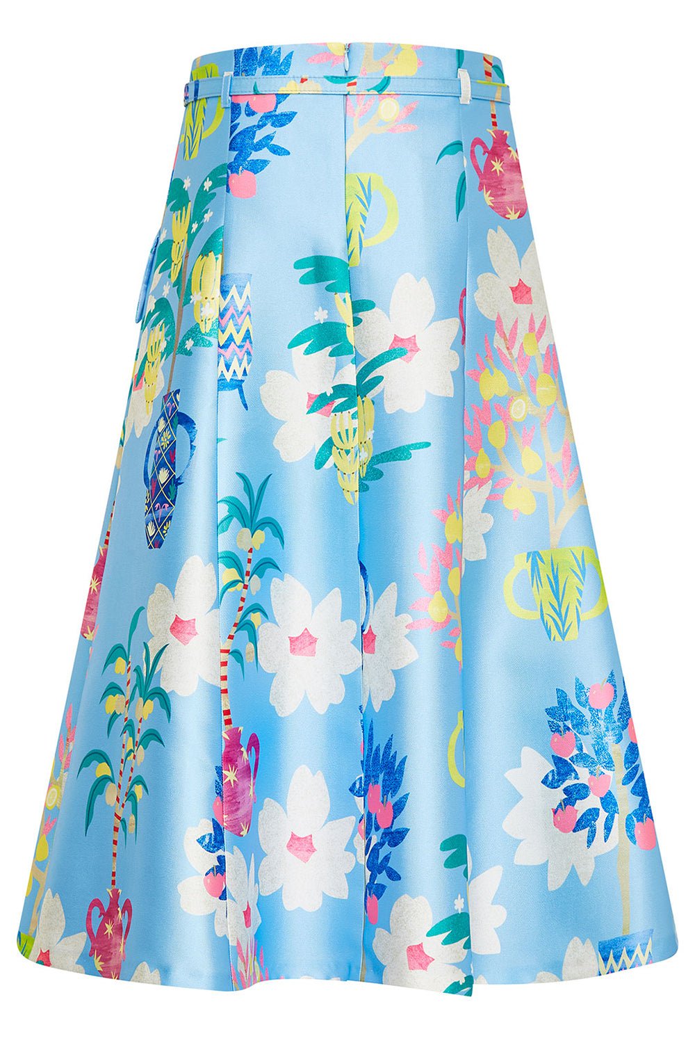 MAISON COMMON-Floral Midi Skirt-