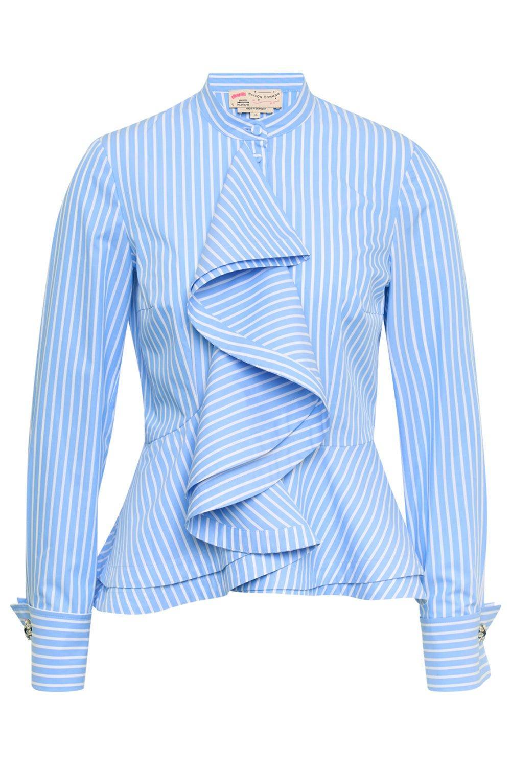 MAISON COMMON-Cascade Ruffle Blouse-