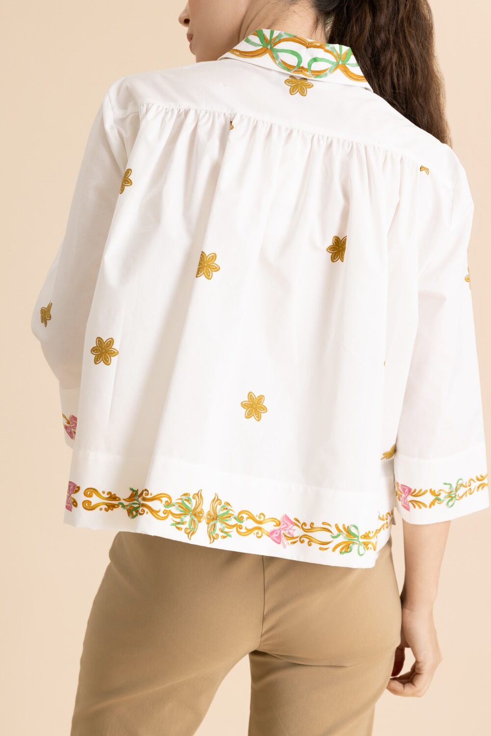 Animal Portrait Printed Shirt-WHITE-34-CLOTHINGTOPBLOUSE-MAISON COMMON