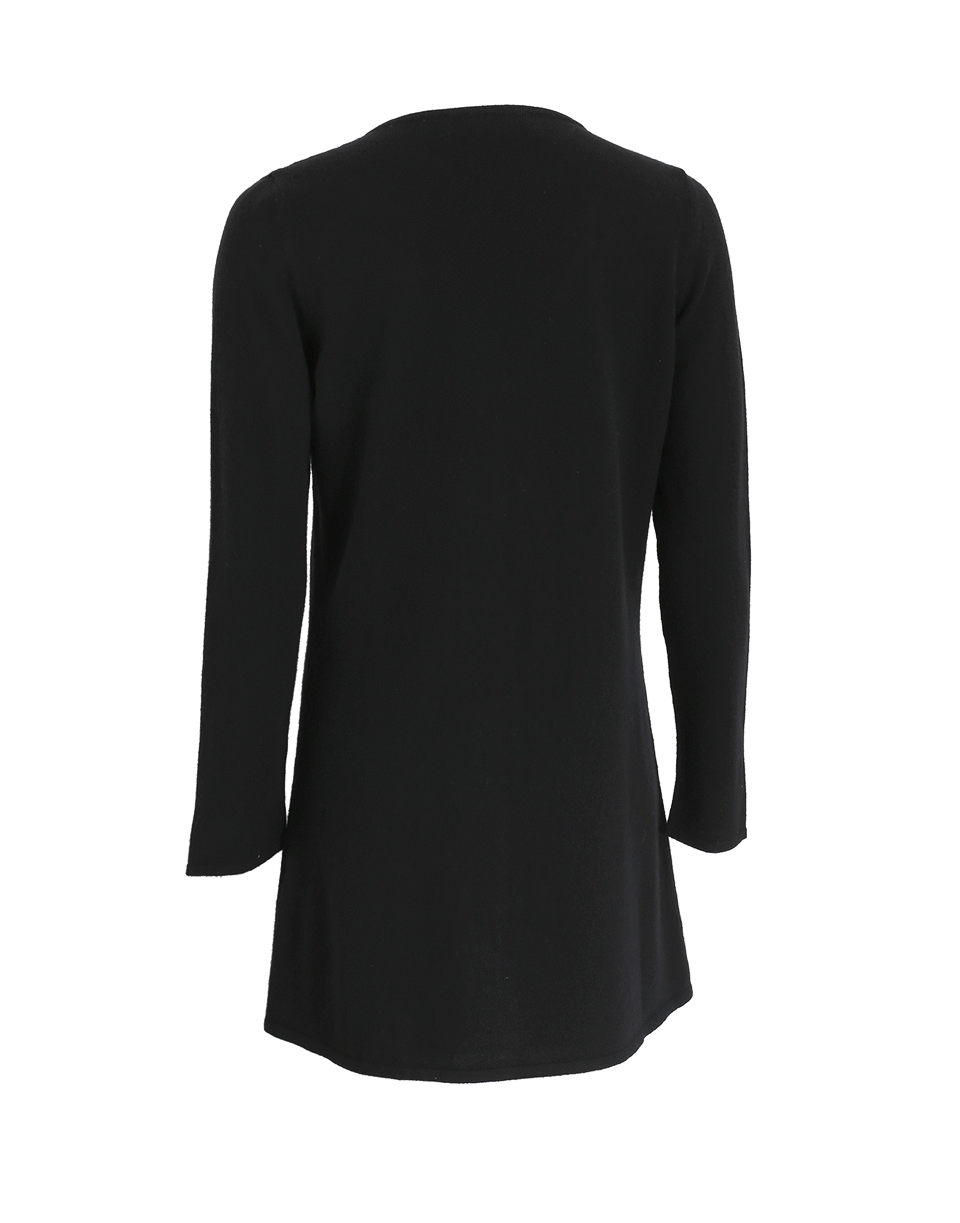 MAISON COMMON-Balloon Lined Cardigan-BLACK