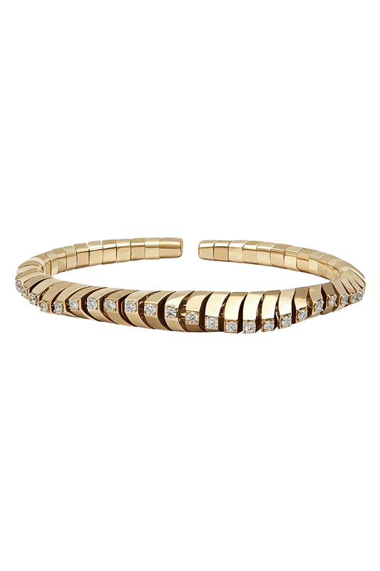 Diamond Small Equation Bracelet-YELLOW GOLD-15-JEWELRYFINE JEWELBRACELET O-MAISON MARCELLE