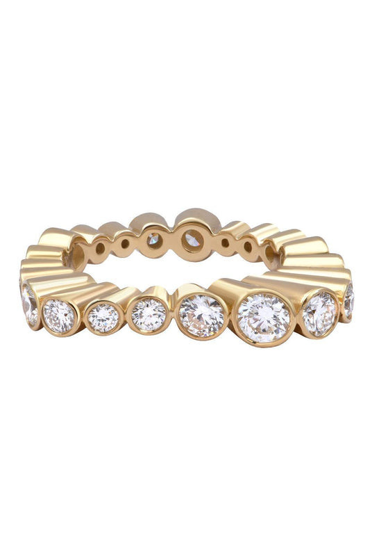 Diamond Serti Clos Bague Ring-YELLOW GOLD-7-JEWELRYFINE JEWELRING-MAISON MARCELLE