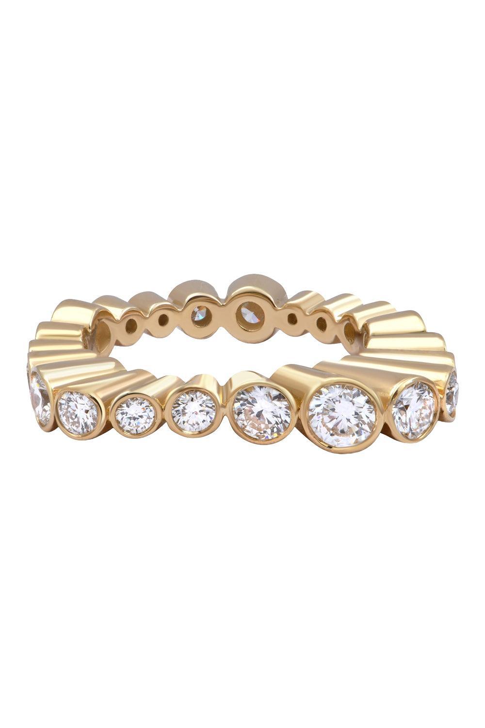 Diamond Small Dome Serti Clos Ring-YELLOW GOLD-7-JEWELRYFINE JEWELRING-MAISON MARCELLE