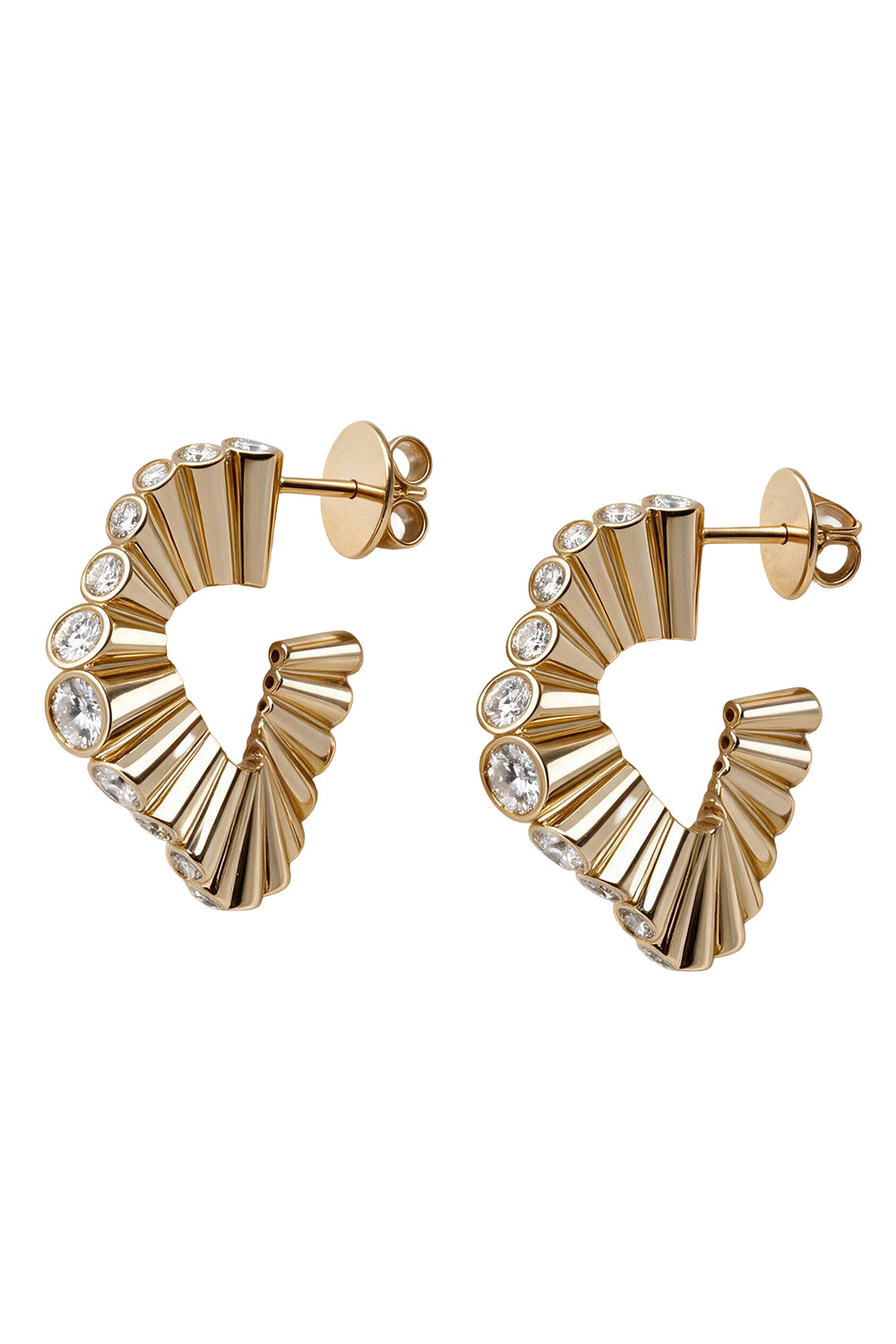 Diamond Serti Clos Earrings