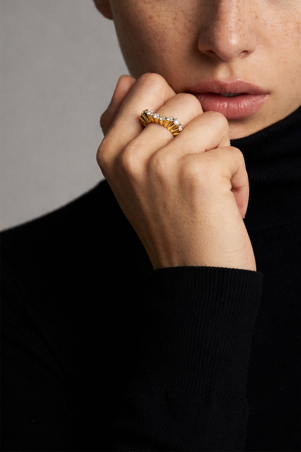 Diamond Serti Clos Bague Ring