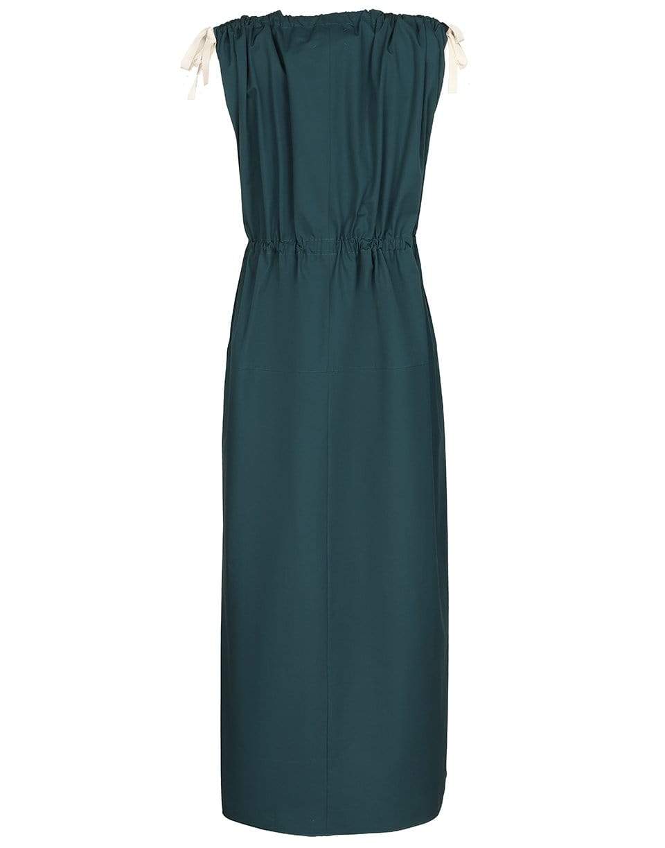 MAISON RABIH KAYROUZ-Sleeveless V-Neck Shoulder Tie Maxi Dress-