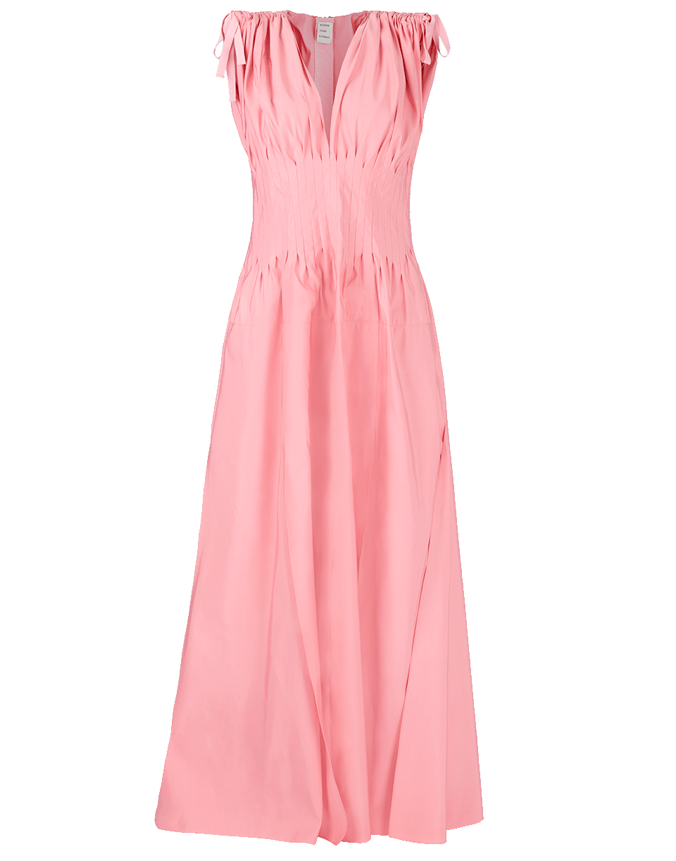 MAISON RABIH KAYROUZ-Deep V Faille Gown-PINK