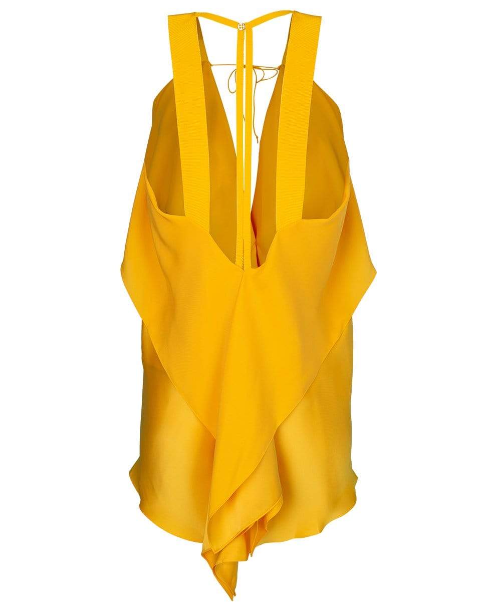 MAISON RABIH KAYROUZ-Yellow Charmeuse Top-YELLOW