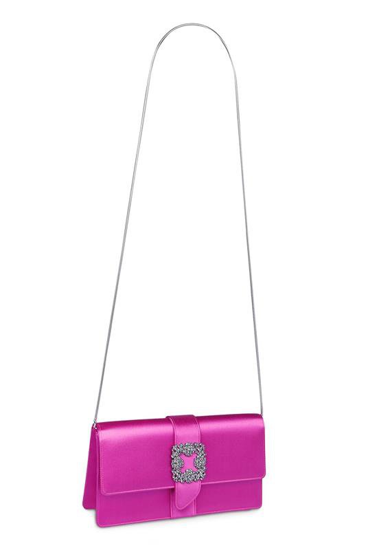 MANOLO BLAHNIK-Capri Clutch - Bright Purple-BPURPLE
