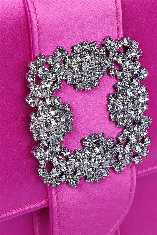 MANOLO BLAHNIK-Capri Clutch - Bright Purple-BPURPLE