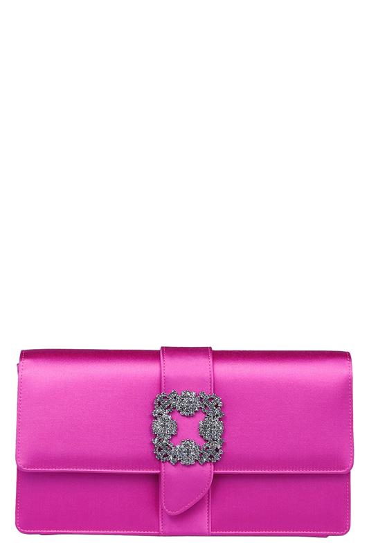 MANOLO BLAHNIK-Capri Clutch - Bright Purple-BPURPLE