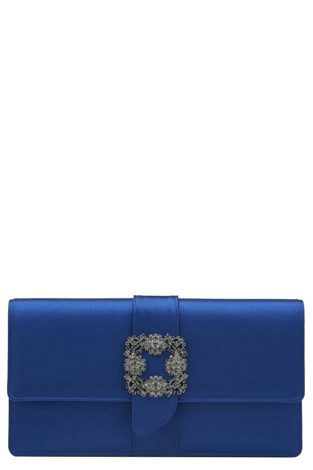 MANOLO BLAHNIK-Capri Clutch - Bright Blue-BRT BLUE