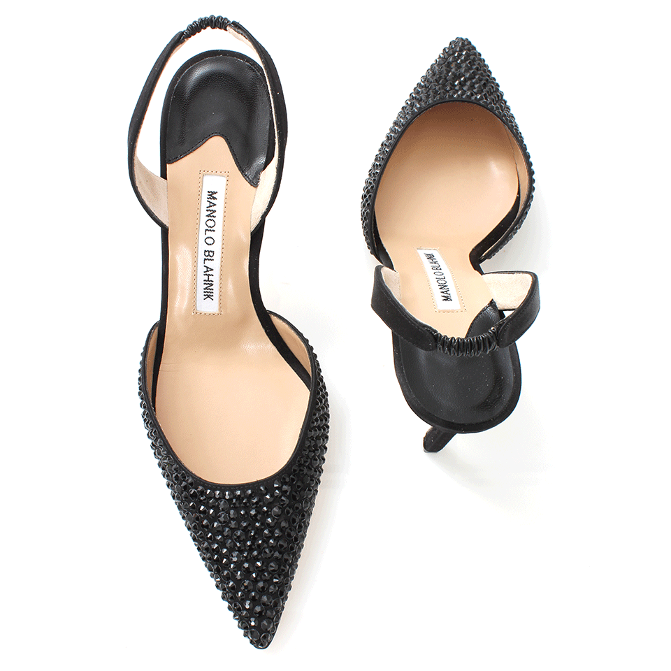 MANOLO BLAHNIK-Carolyne Slingback Heels-