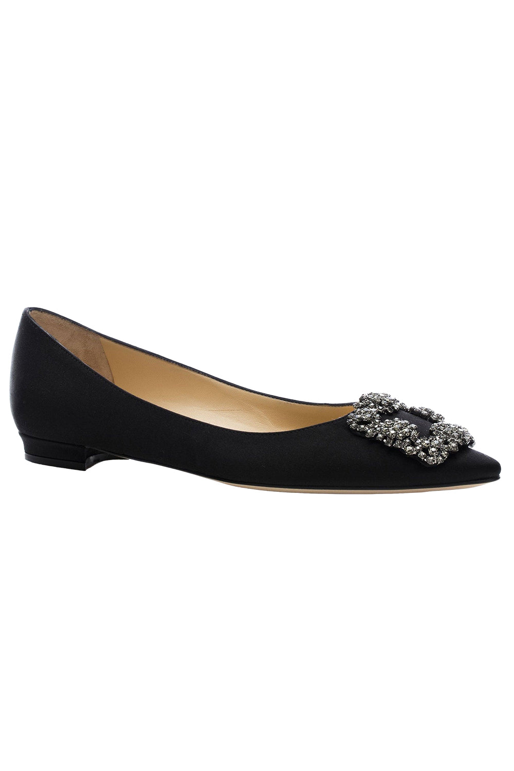 Hangisi Flat - Black-BLACK-35-SHOEFLAT SHOE-MANOLO BLAHNIK