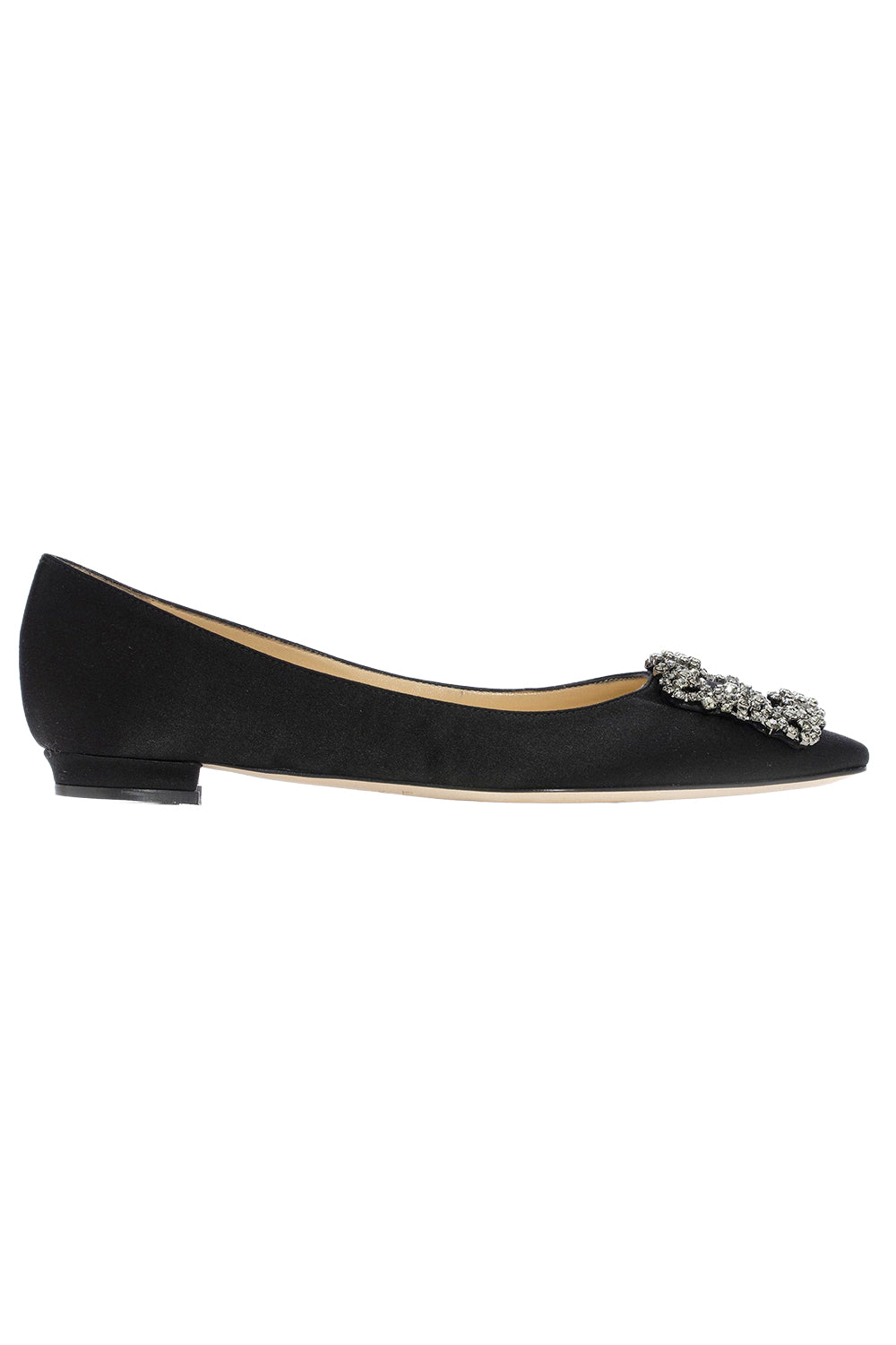 Hangisi Flat - Black-BLACK-35-SHOEFLAT SHOE-MANOLO BLAHNIK