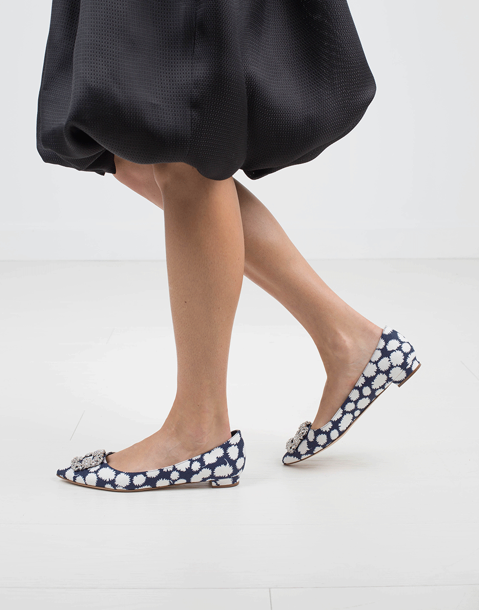 MANOLO BLAHNIK-Hangisi Printed Skimmer-
