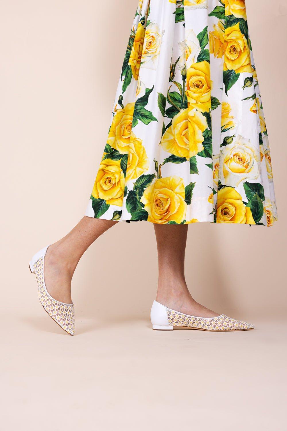 MANOLO BLAHNIK-Floretta Flat-