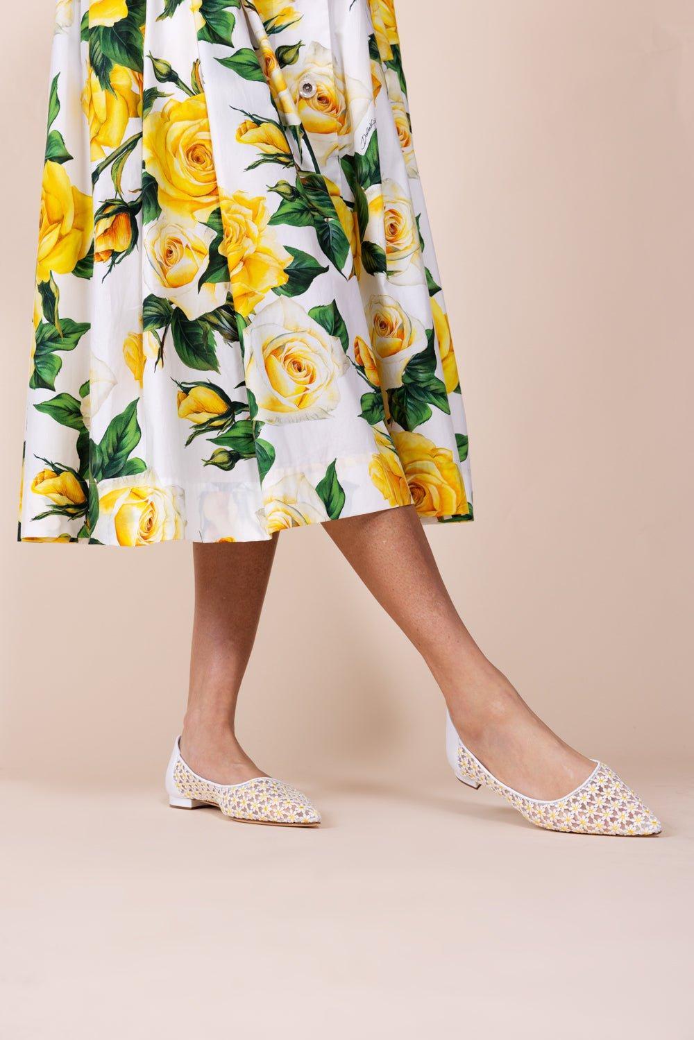 MANOLO BLAHNIK-Floretta Flat-