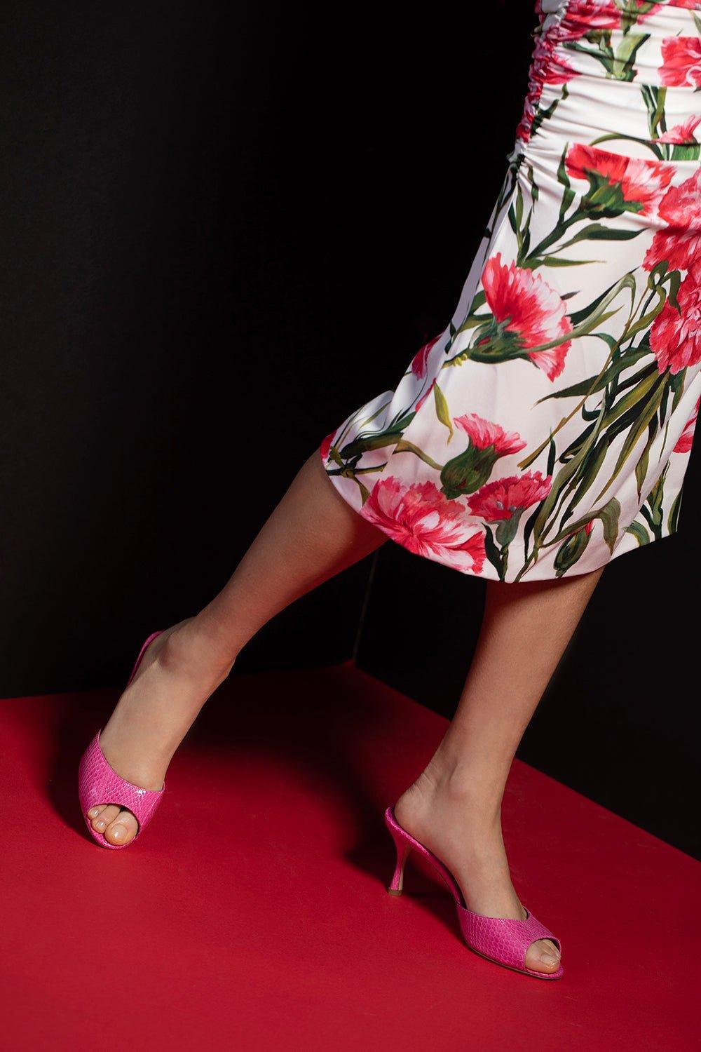 MANOLO BLAHNIK-Jada OS Profi - Bright Pink-