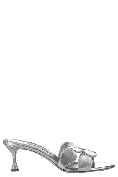 Haribal Mule - Silver | MANOLO BLAHNIK – Marissa Collections