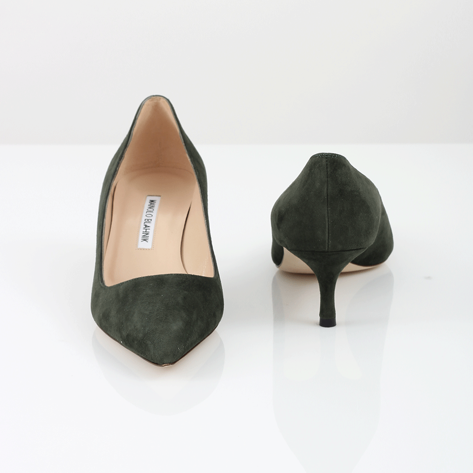 MANOLO BLAHNIK-Suede BB Pump-