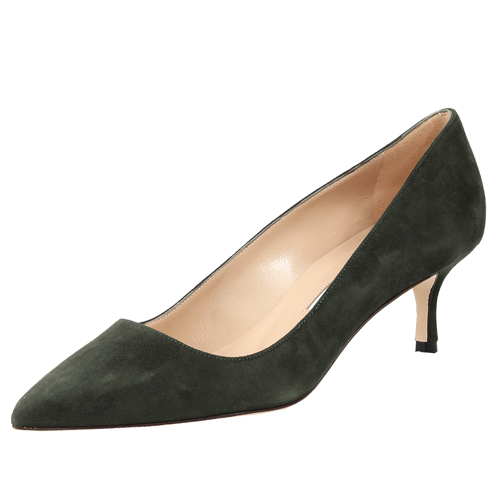 MANOLO BLAHNIK-Suede BB Pump-