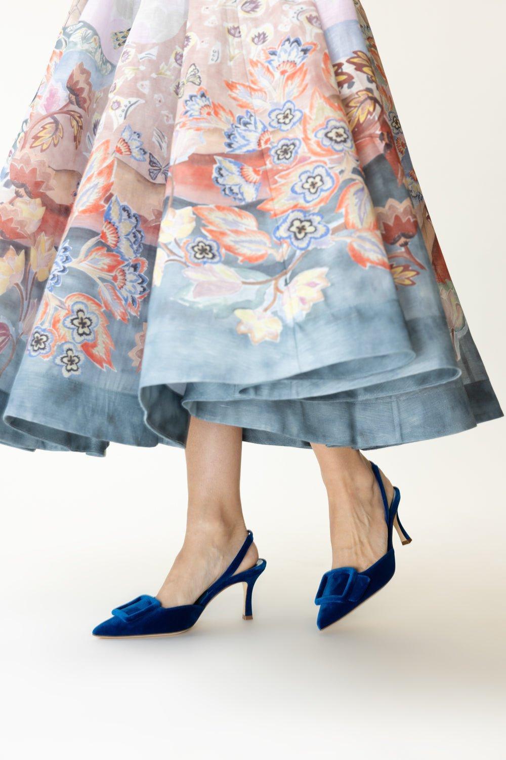 MANOLO BLAHNIK ライトブルー ハイヒールパンプス　maysli Maysli Slingback Pump - Bright Blue | MANOLO BLAHNIK – Marissa