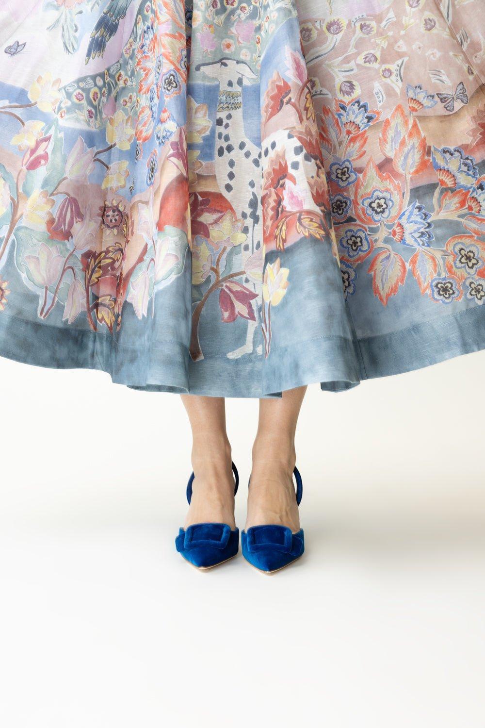 Maysli Slingback Pump - Bright Blue | MANOLO BLAHNIK – Marissa