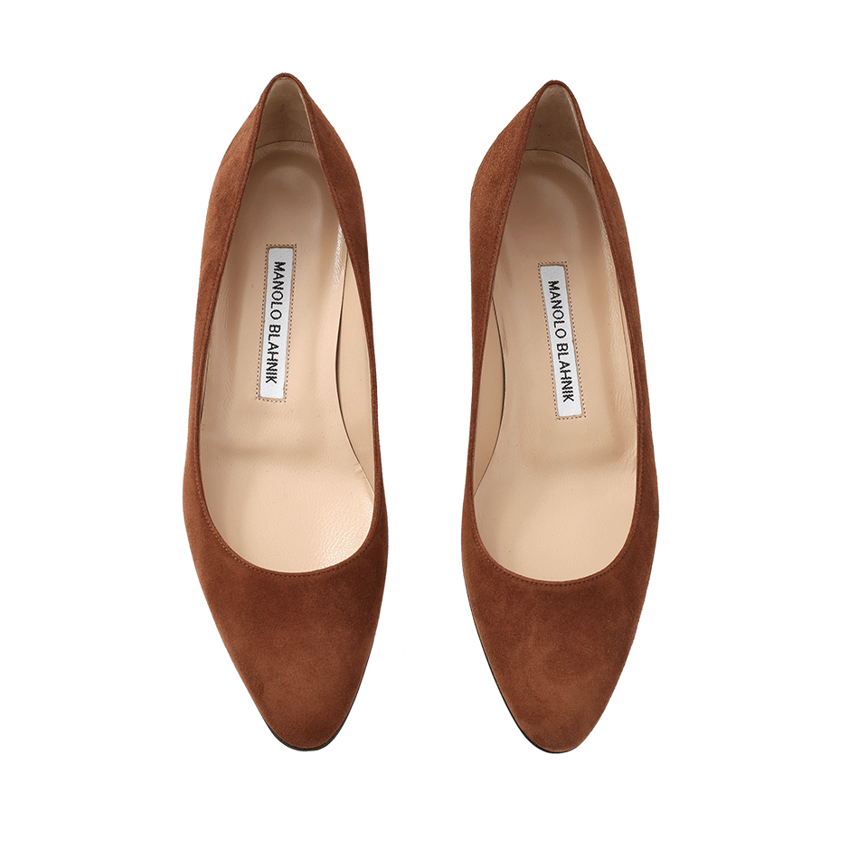 MANOLO BLAHNIK-Listony Suede Pump-