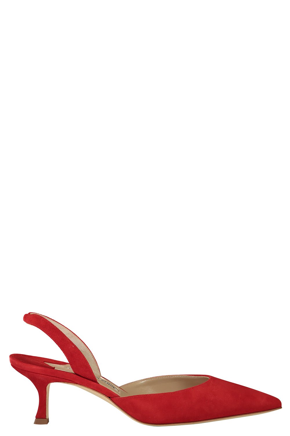 MANOLO BLAHNIK-Carolyne Pump 50 - Bright Red-