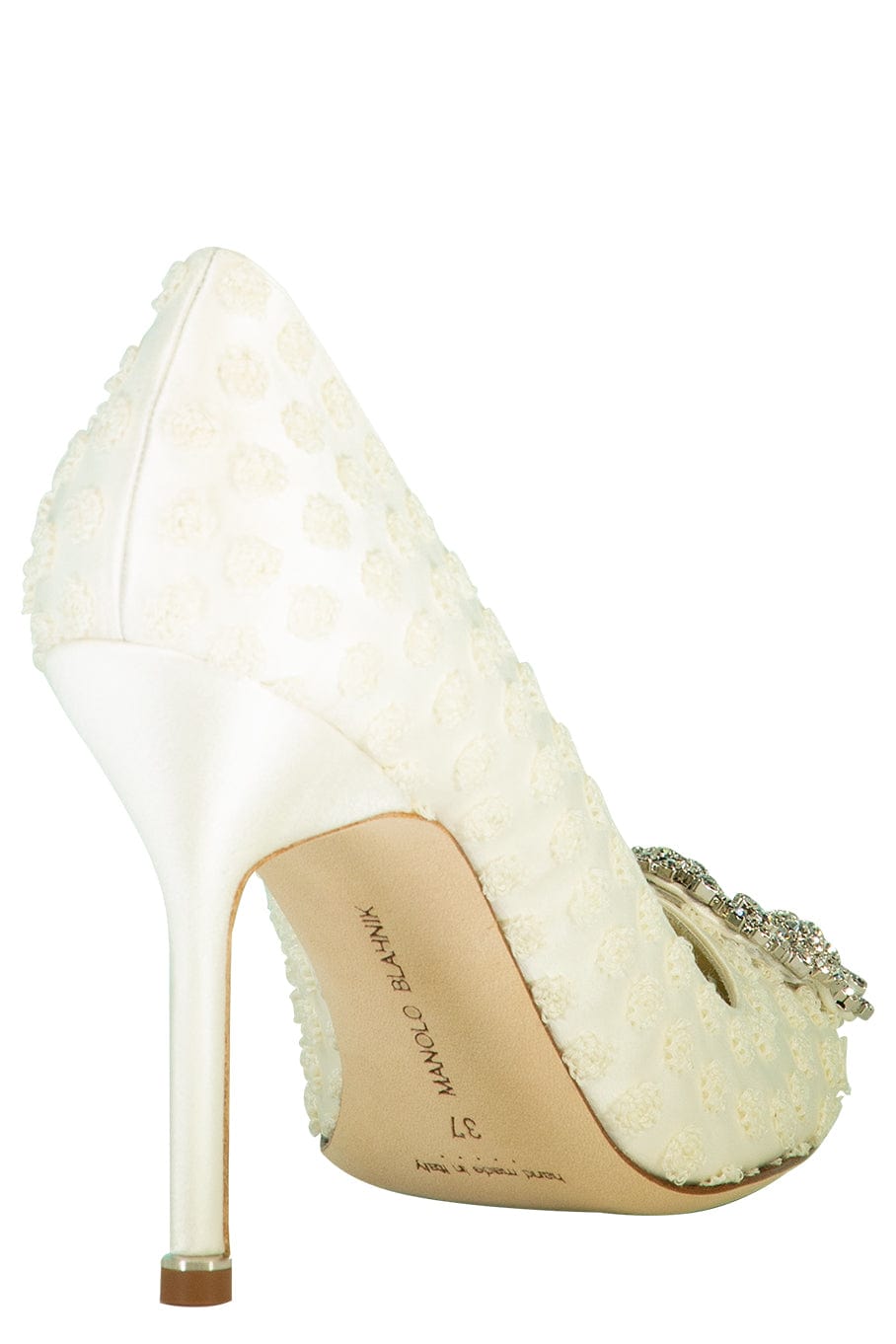 MANOLO BLAHNIK-Hangisi Dobby Print Jewel Pump-