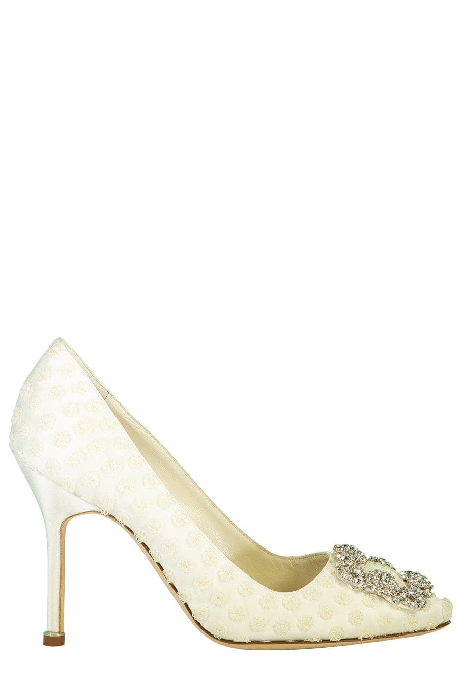 MANOLO BLAHNIK-Hangisi Dobby Print Jewel Pump-
