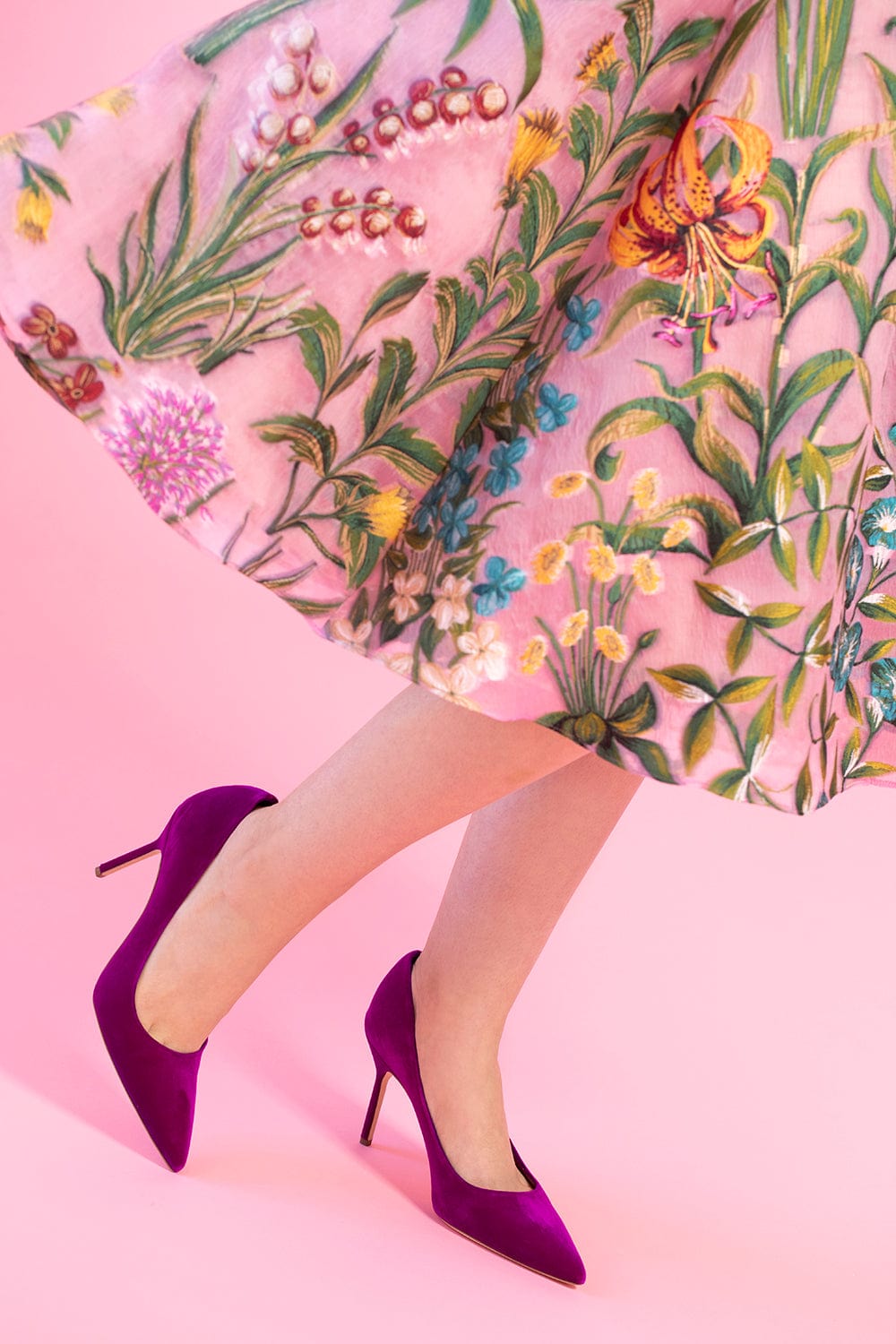 MANOLO BLAHNIK-BB Pick Tora Pump - Fuschia-