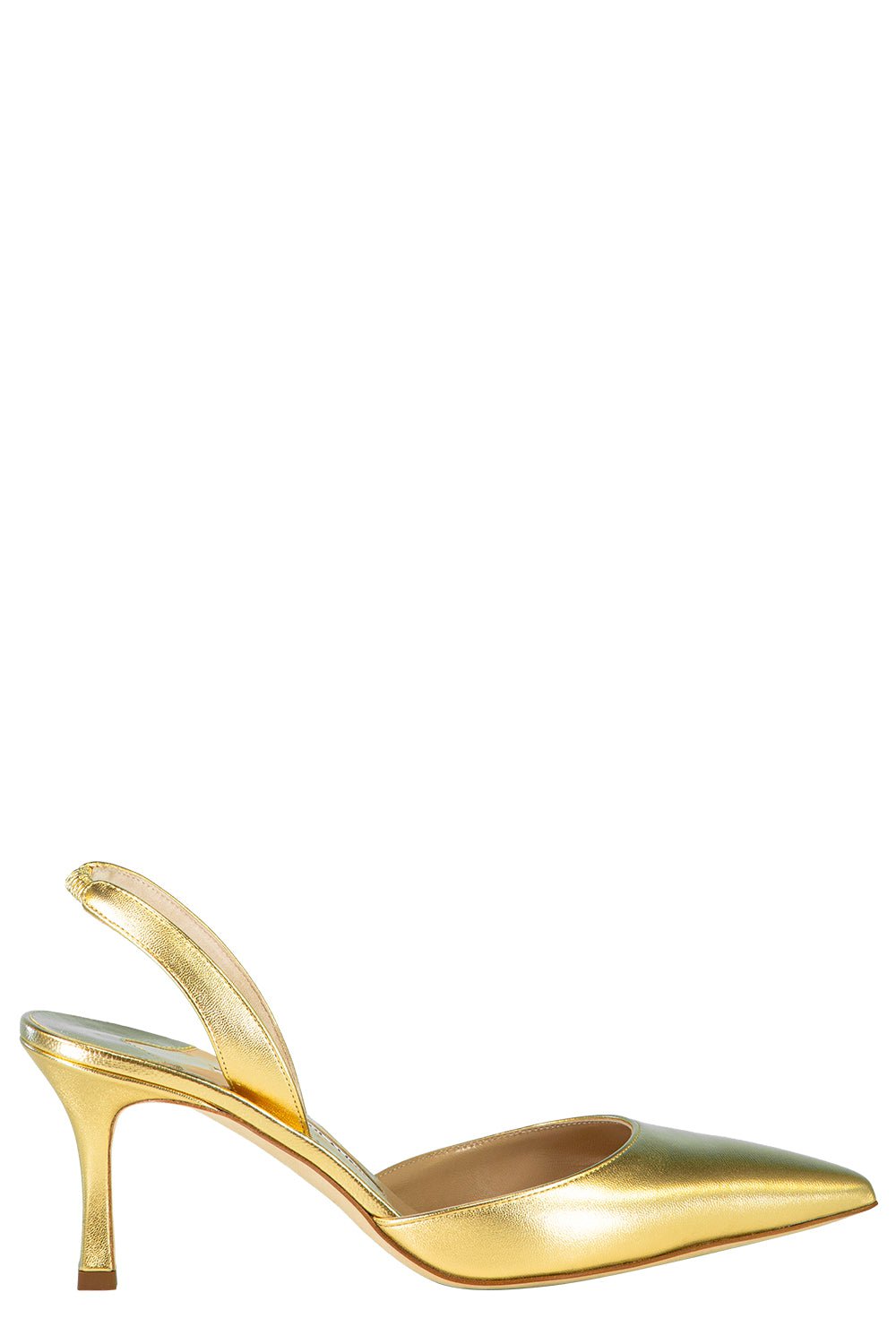 MANOLO BLAHNIK-Carolyne Pump 70 - Gold-